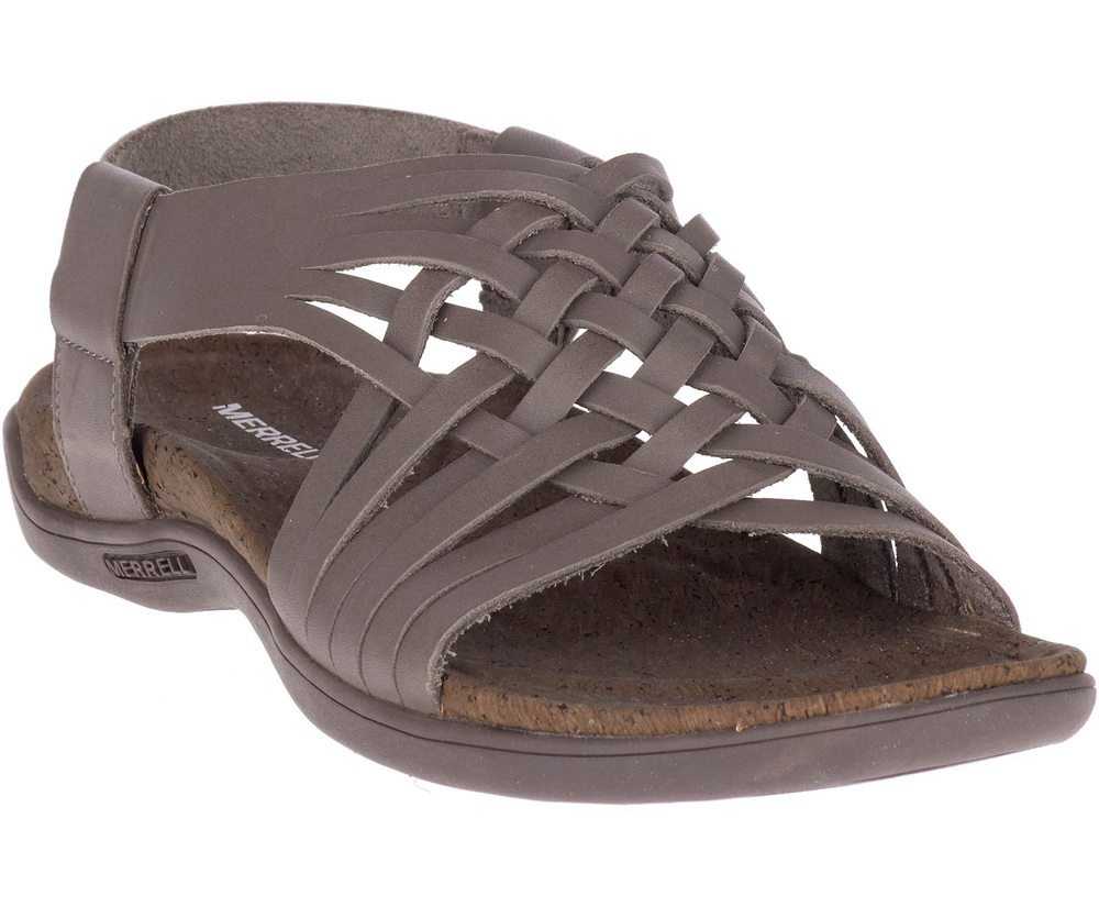 Merrell Sandals Grey - District Mahana Backstrap - Womens 79GDXCZMS